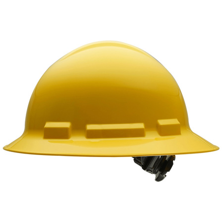 Ironclad Performance Wear Safety Helmet - Full Brim, Class E, 4pt, Yellow G60201